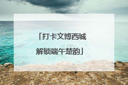 打卡文博西城 解锁端午楚韵