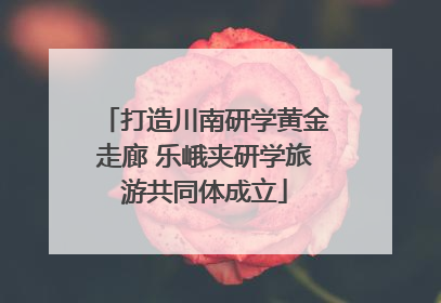 打造川南研学黄金走廊 乐峨夹研学旅游共同体成立