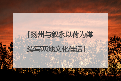 扬州与叙永以荷为媒续写两地文化佳话