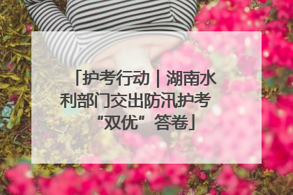 护考行动｜湖南水利部门交出防汛护考“双优”答卷