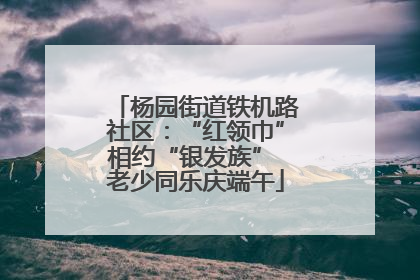 杨园街道铁机路社区：“红领巾”相约“银发族” 老少同乐庆端午