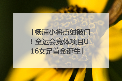 杨浦小将点射破门！全运会竞体项目U16女足首金诞生