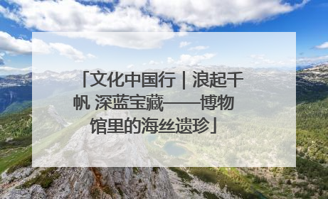 文化中国行｜浪起千帆 深蓝宝藏——博物馆里的海丝遗珍