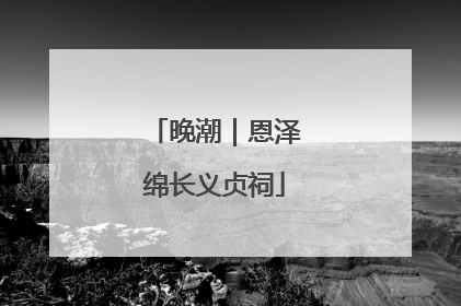 晚潮｜恩泽绵长义贞祠