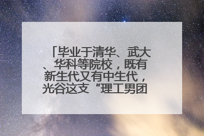 毕业于清华、武大、华科等院校，既有新生代又有中生代，光谷这支“理工男团”为何“出道”？