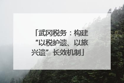 武冈税务：构建“以税护遗、以旅兴遗”长效机制