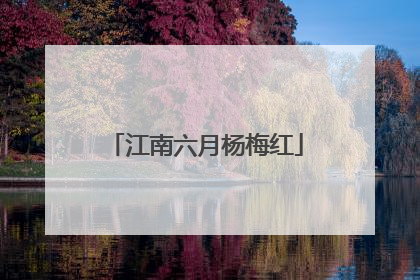 江南六月杨梅红