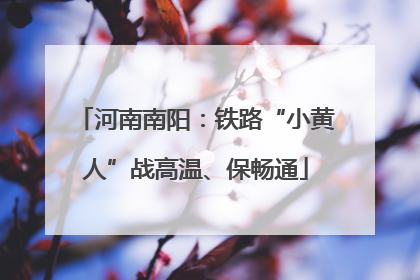 河南南阳：铁路“小黄人”战高温、保畅通