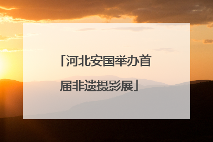 河北安国举办首届非遗摄影展