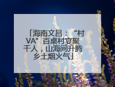 海南文昌：“村VA”百桌村宴聚千人，山海间升腾乡土烟火气