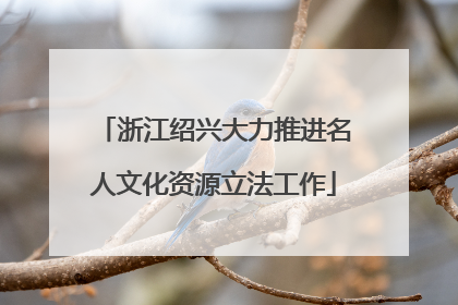 浙江绍兴大力推进名人文化资源立法工作