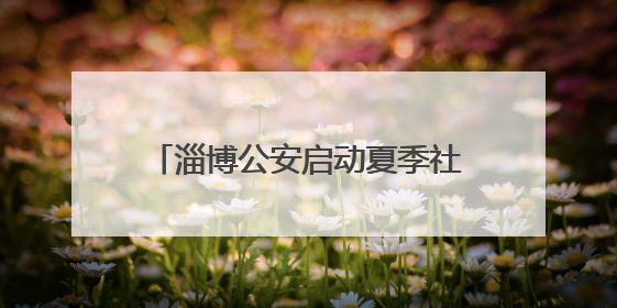 淄博公安启动夏季社会治安清查行动 当好平安“守夜人”