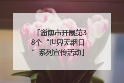 淄博市开展第38个“世界无烟日”系列宣传活动