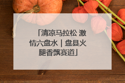 清凉马拉松 激情六盘水｜盘县火腿香飘赛道