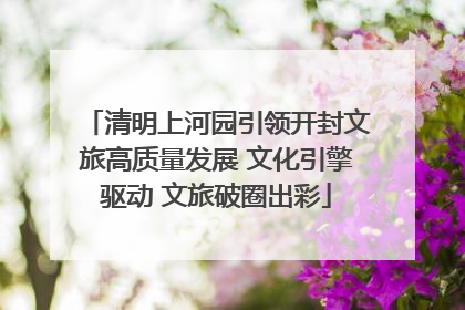 清明上河园引领开封文旅高质量发展 文化引擎驱动 文旅破圈出彩