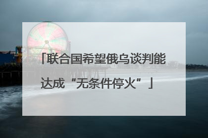 联合国希望俄乌谈判能达成“无条件停火”