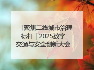 聚焦二线城市治理标杆｜2025数字交通与安全创新大会在保定隆重开幕