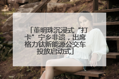 董明珠沉浸式“打卡”宁乡非遗，出席格力钛新能源公交车投放启动式