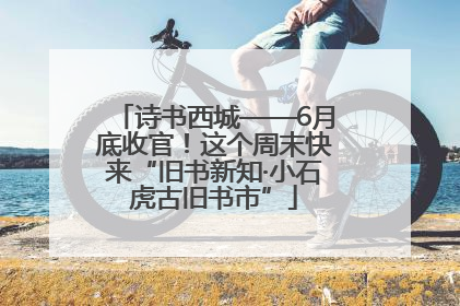 诗书西城——6月底收官！这个周末快来“旧书新知·小石虎古旧书市”