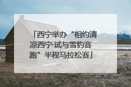 西宁举办“相约清凉西宁·试与雪豹赛跑”半程马拉松赛