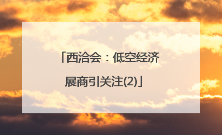 西洽会：低空经济展商引关注(2)