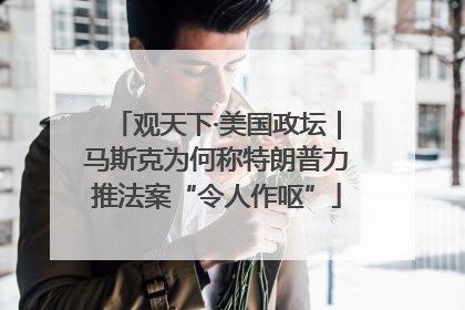观天下·美国政坛｜马斯克为何称特朗普力推法案“令人作呕”