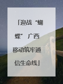 迎战“蝴蝶” 广西移动筑牢通信生命线