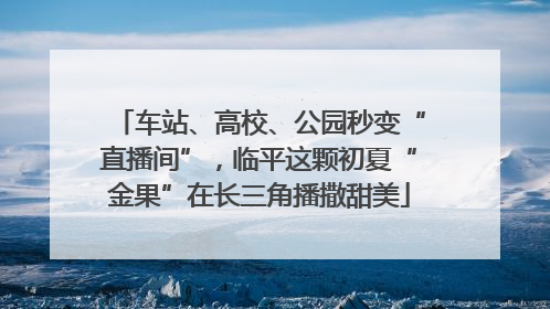 车站、高校、公园秒变“直播间”，临平这颗初夏“金果”在长三角播撒甜美