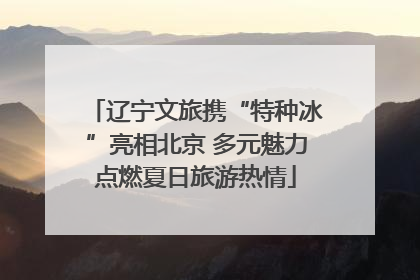 辽宁文旅携“特种冰”亮相北京 多元魅力点燃夏日旅游热情