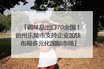 调味品出口70余国！德州乐陵市支持企业加快布局多元化国际市场