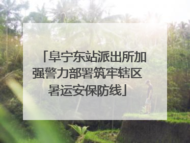 阜宁东站派出所加强警力部署筑牢辖区暑运安保防线