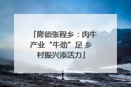 隆德张程乡：肉牛产业“牛劲”足 乡村振兴添活力