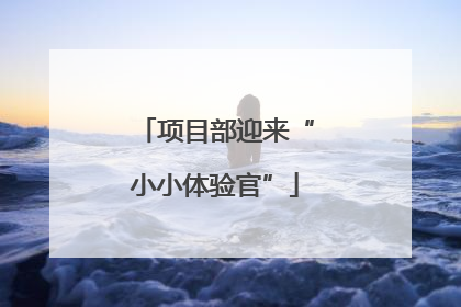 项目部迎来“小小体验官”