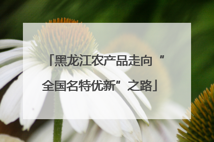 黑龙江农产品走向“全国名特优新”之路