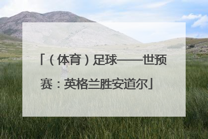（体育）足球——世预赛：英格兰胜安道尔
