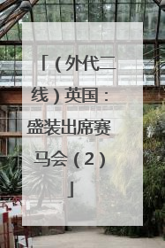 （外代二线）英国：盛装出席赛马会（2）
