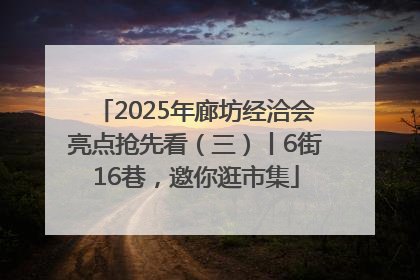 2025年廊坊经洽会亮点抢先看（三）丨6街16巷，邀你逛市集